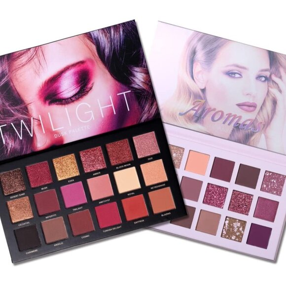 Twilight Dust Nude Eyeshadow Palette Matte Shimmer Glitter Pressed Pigmented Kit - Picture 8 of 9